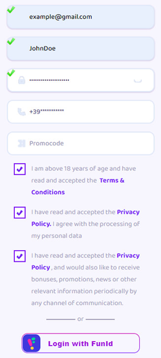 7Signs Registrierungsprozess auf dem Handy 7Signs Registrierungsprozess auf dem Handy