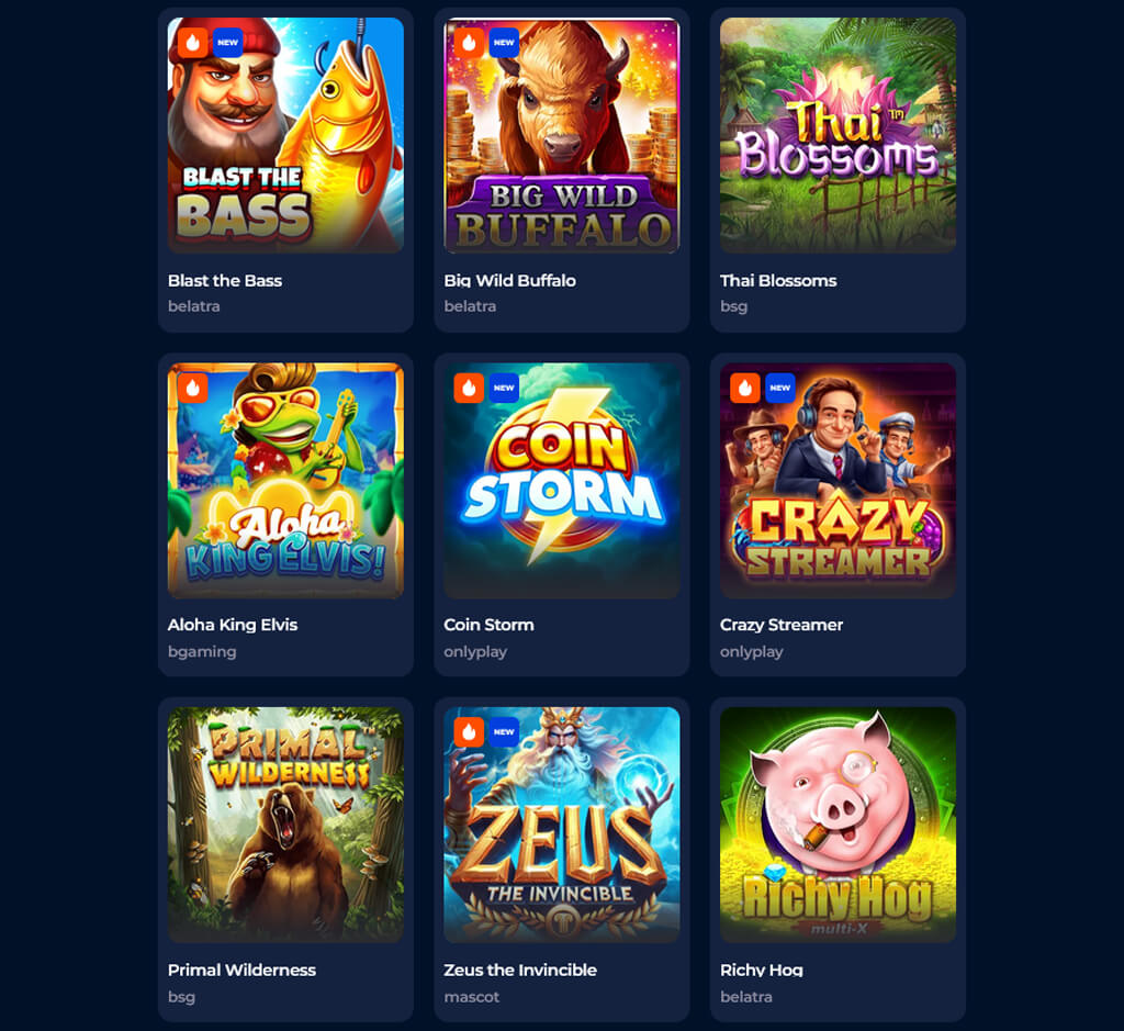 AxeCasino Spielautomaten auf dem Desktop AxeCasino Spielautomaten auf dem Desktop